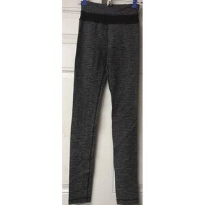 Lululemon Wunder Under Pant High Rise Luon Coco Pique Black Womens Size 2